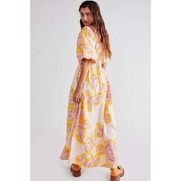 Free People Kalina Printed Midi Dress Size M - Picture 2 of 8